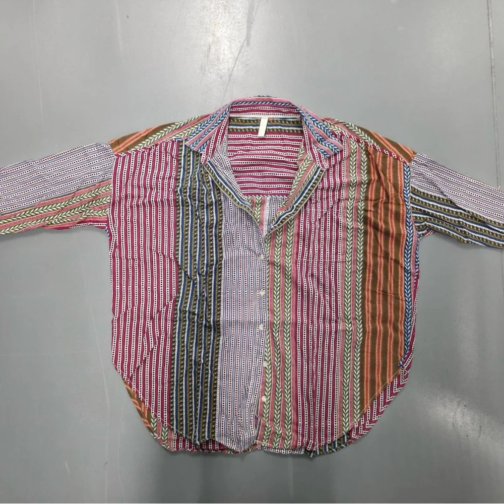 ANTHROPOLOGIE Pilcro Striped Shirt - Picture 1 of 4